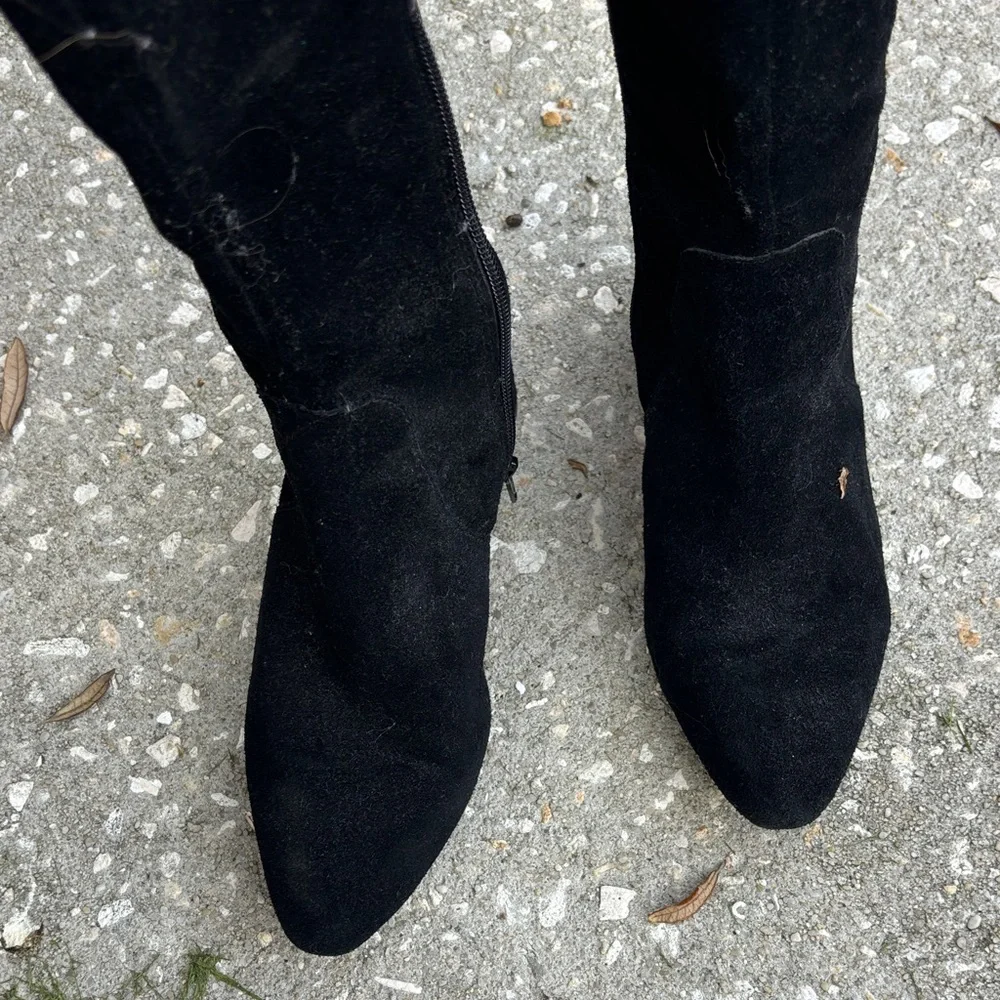 ANTONIO MELANI Black Over the Knee Boots